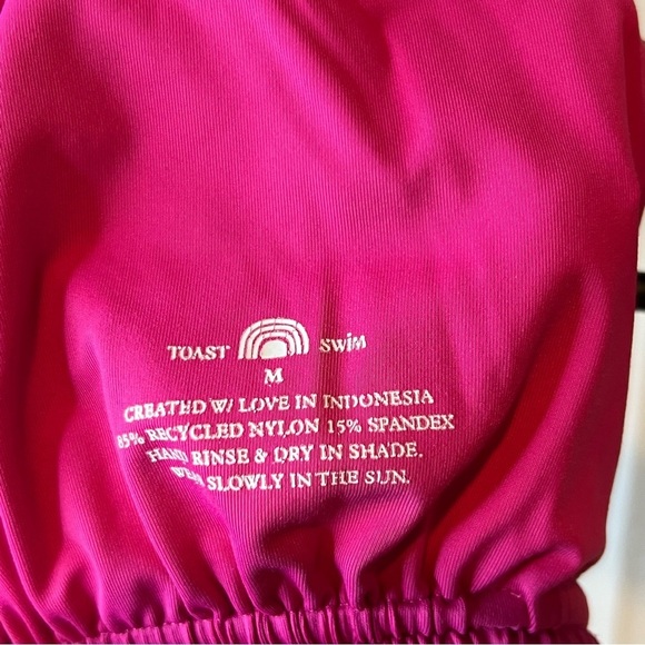 Free People x Toast Swim Double Back Strap Halter Top Purple Orchid Size Medium - Picture 2 of 6